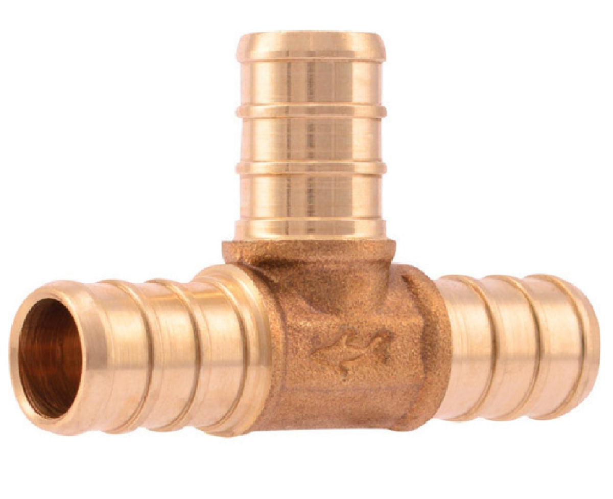 SharkBite UC362LFCP25 PEX Barb Tee, 1/2 Inch x 1/2 Inch