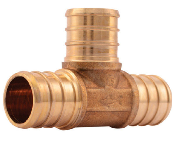 SharkBite UC370LFCP25 PEX Barb Tee, 3/4 Inchx 3/4 Inch