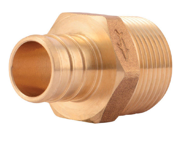 SharkBite UC134LFCP25 PEX Barb Threaded Adapter, 3/4 Inch x 3/4 Inch