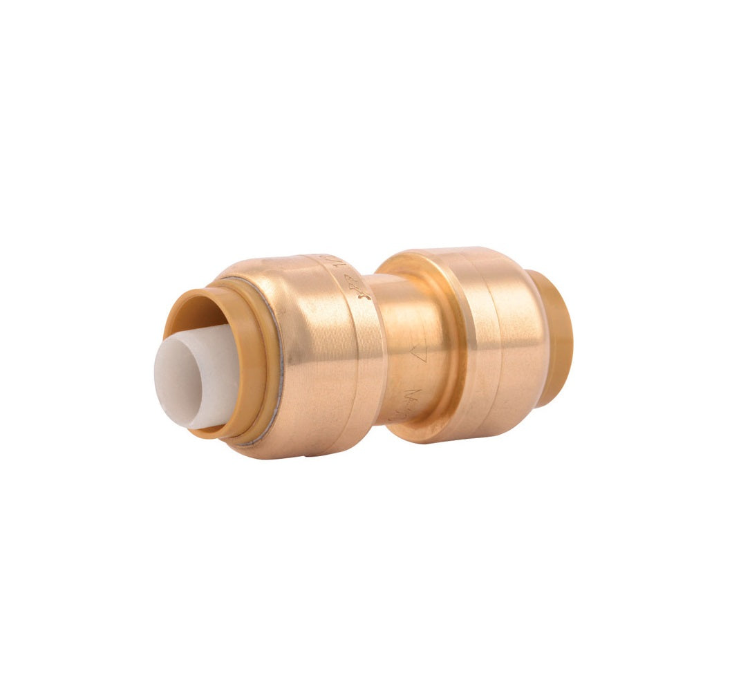 SharkBite UR008A4 Coupling, Brass, 1/2 inches, Pack of 4