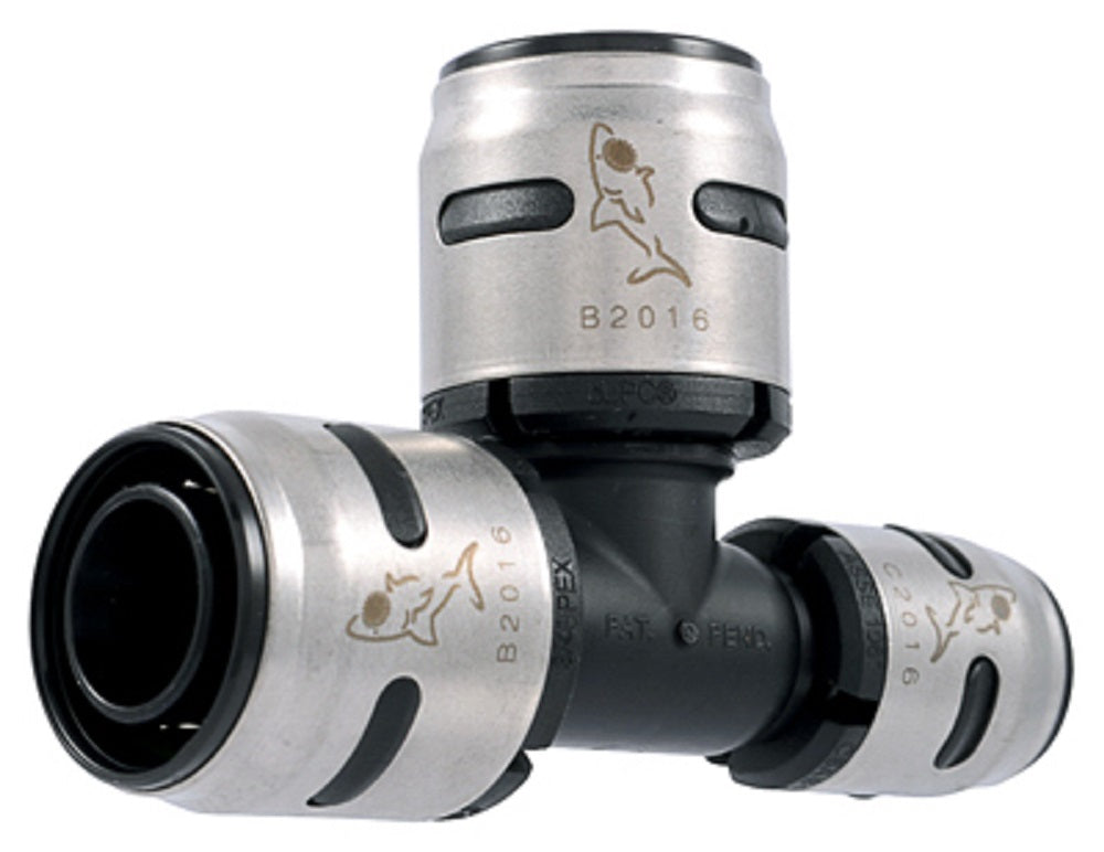 Sharkbite K444A Evopex Push-To-Connect Tee, 3/4" x 1/2" x 3/4"