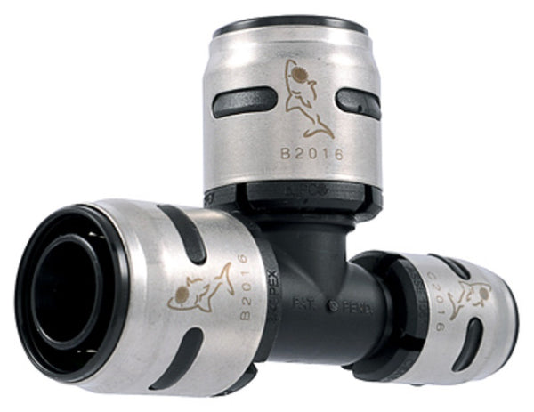 Sharkbite K444A Evopex Push-To-Connect Tee, 3/4" x 1/2" x 3/4"