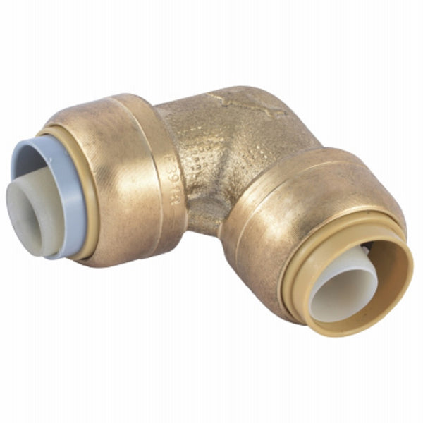 Sharkbite U4248LFA Push To Connect Brass 90-Degree Elbow Fitting, 1/2 Inch