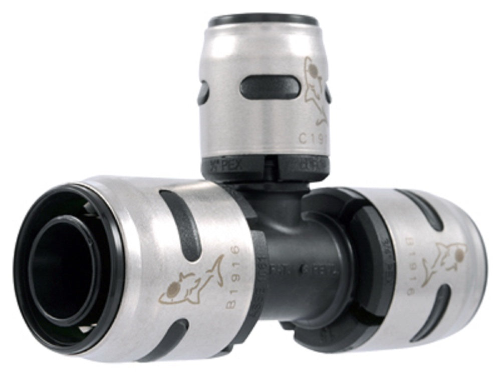 Sharkbite k412a Evopex Push-To-Connect Tee, 3/4" x 3/4" x 1/2"