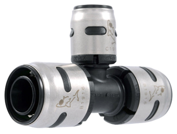 Sharkbite k412a Evopex Push-To-Connect Tee, 3/4" x 3/4" x 1/2"