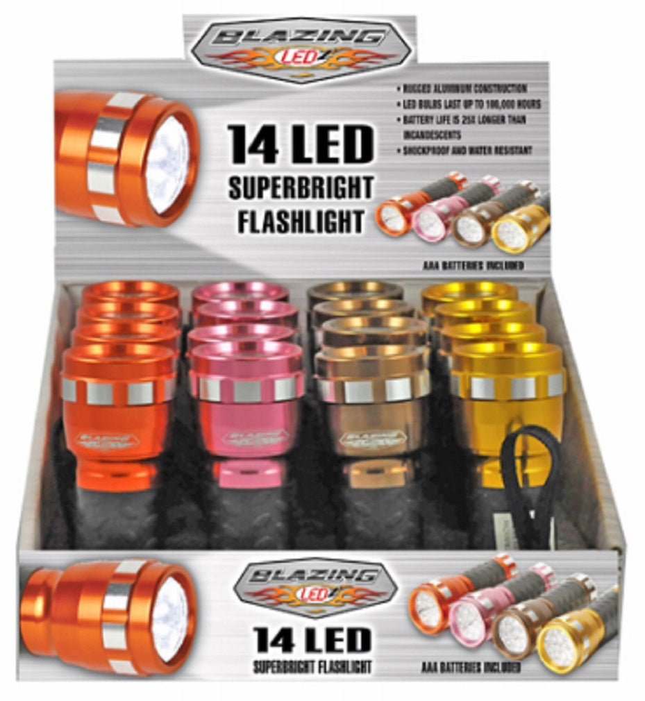 Shawshank Ledz 302502 14 LED Cool Color Flashlight