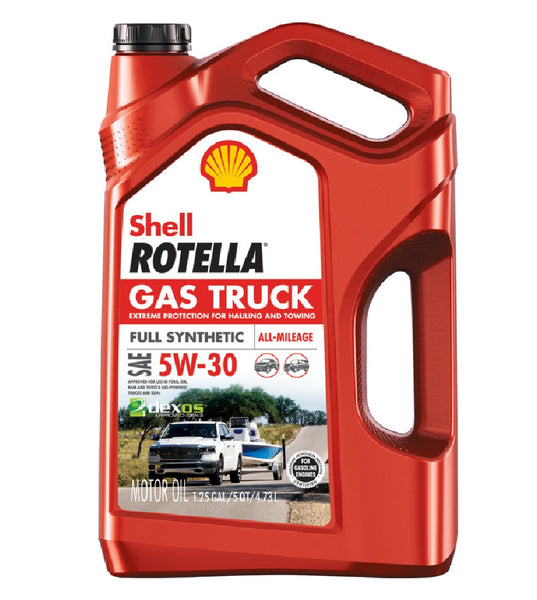 Shell Rotella 550050319 Gas Truck Full Synthetic Motor Oil, Amber