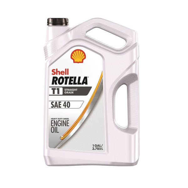 Shell Rotella 550054466 T1 Series Engine Oil Amber, 1 Gallon