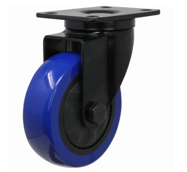 Shepherd Hardware 3663 Blue Diamond TPU Wheel Caster, 4 Inch