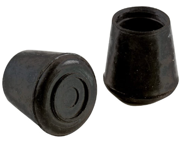 Shepherd Hardware 9761 Furniture Leg Tip, Black, Rubber