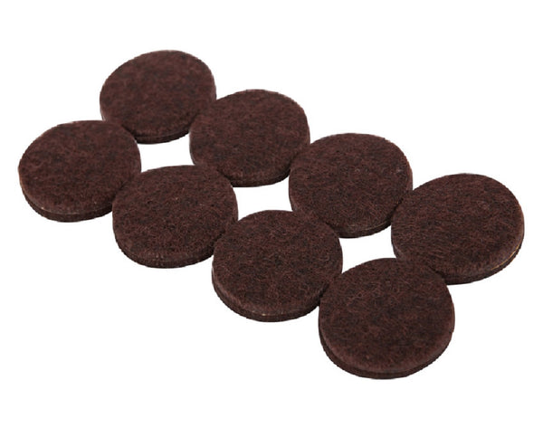 Shepherd Hardware 9862 Round Self-Adhesive Pad, 1 Inch, Brown