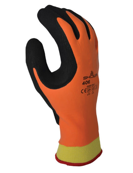 Showa 406L-08.RT Insulated Work Gloves, Orange