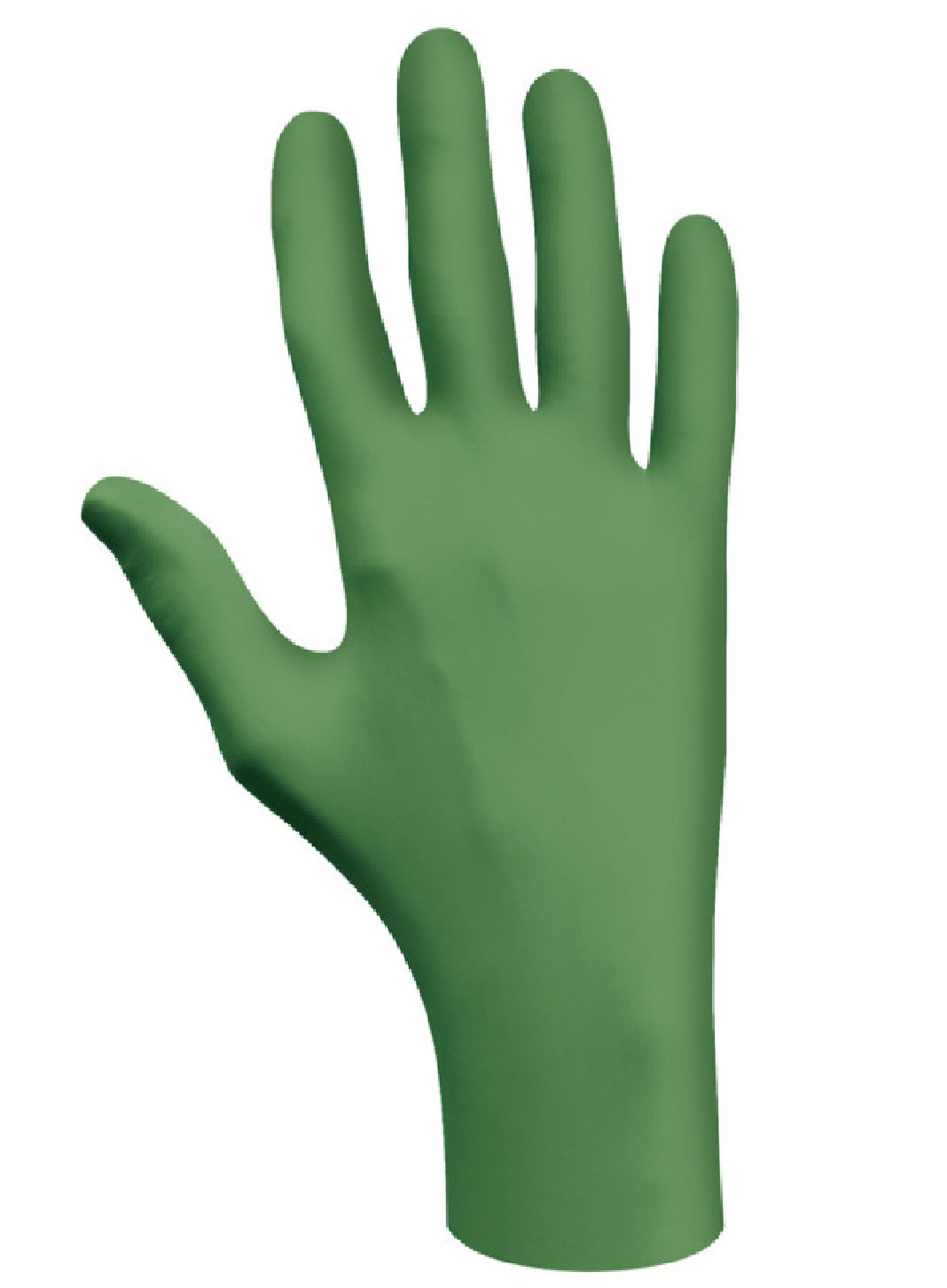 Showa 6110PFL Nitrile Disposable Gloves, Green