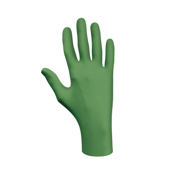 Showa 6110PFXL Nitrile Disposable Gloves, Green