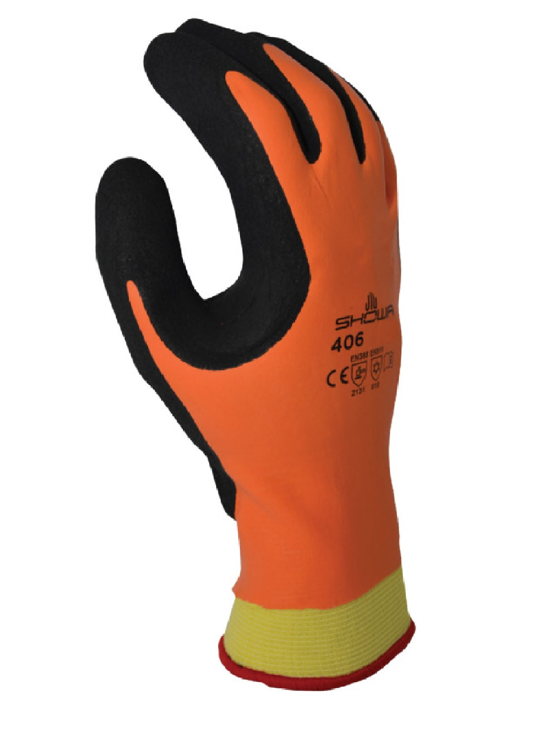 Showa 406XL-09.RT Insulated Work Gloves, Orange