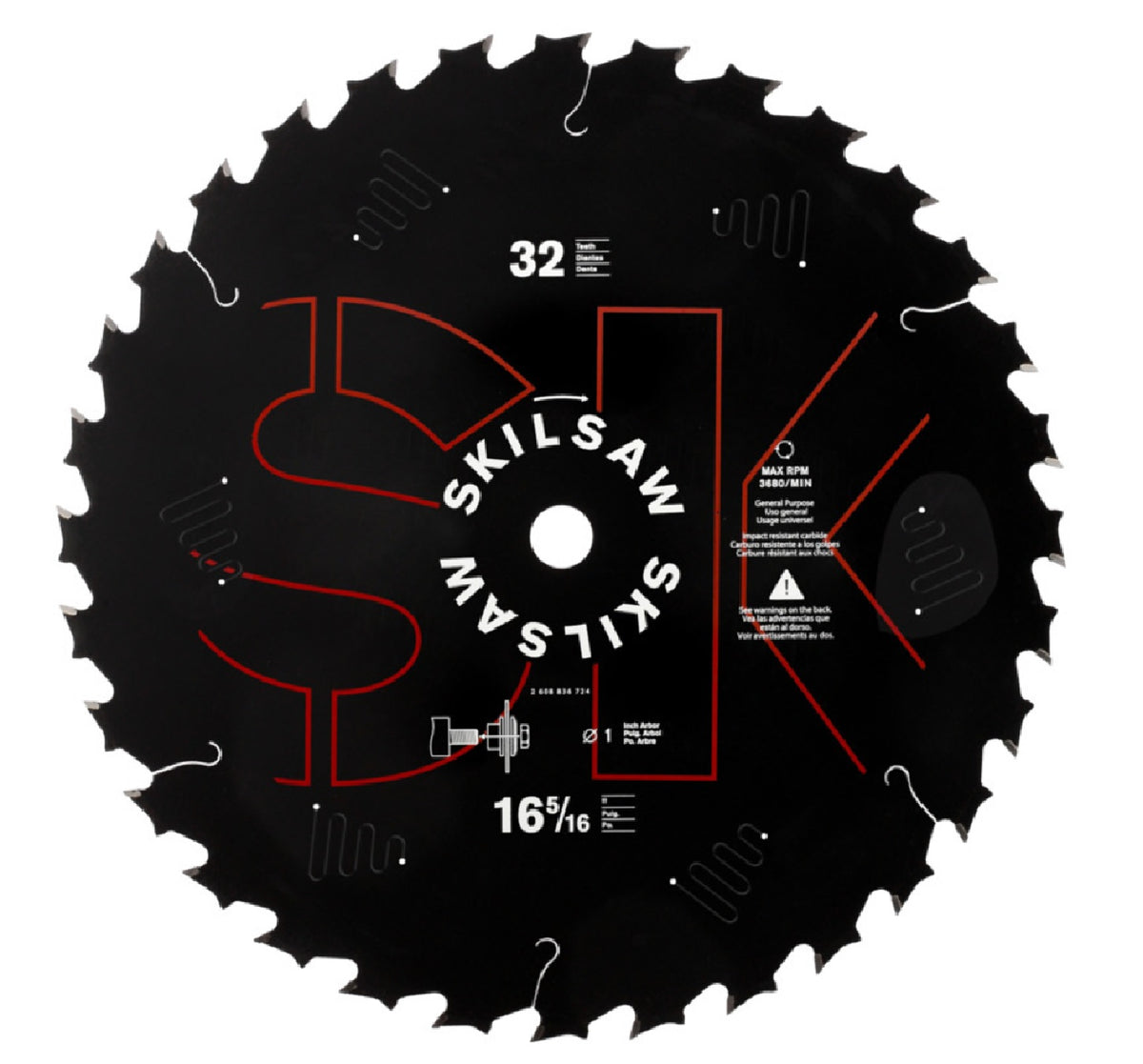 Skilsaw SPT1000 Circular Saw Blade, 16-5/16 Inch x 1 Inch
