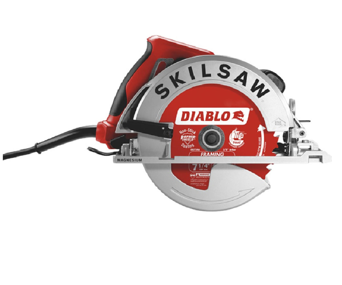 Skilsaw SPT67WM-22 Sidewinder Magnesium Circular Saw, 7-1/4 Inch Dia., 15 Amp