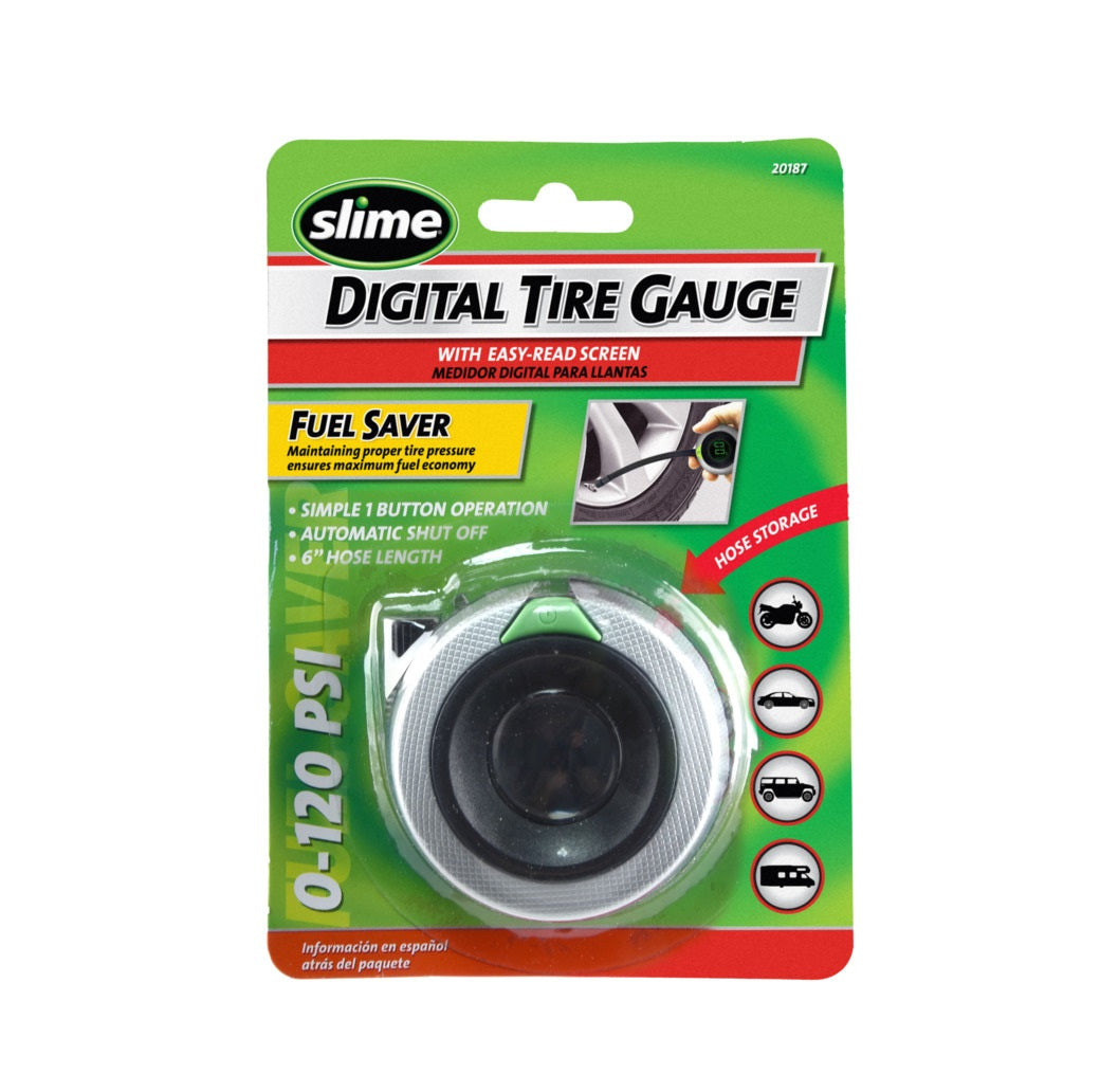 Slime 20187 Digital Tire Gauge, 0 to 120 PSI