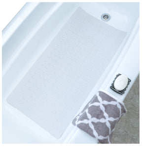 SlipX Solutions 06601 Safety Bath Mat with Microban, White