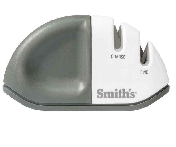 Smith's 51002 EdgeGrip Two-Step Sharpener, White & Gray