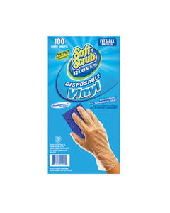 Soft Scrub 11200-16 Disposable Vinyl Gloves, 100-Count