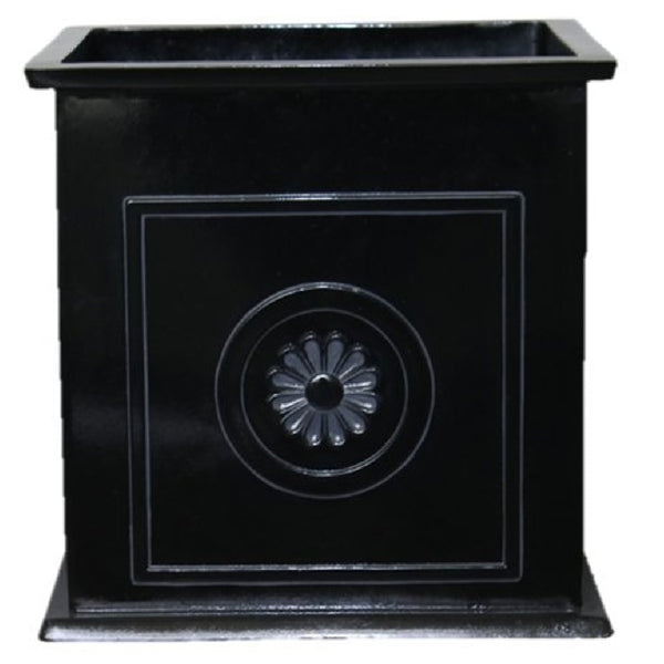 Southern Patio CMX-042426 Square Planter, Black, 16 Inch