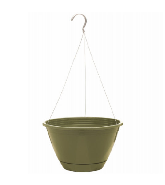 Southern Patio HDR-091486 Hanging Basket, Olive Green