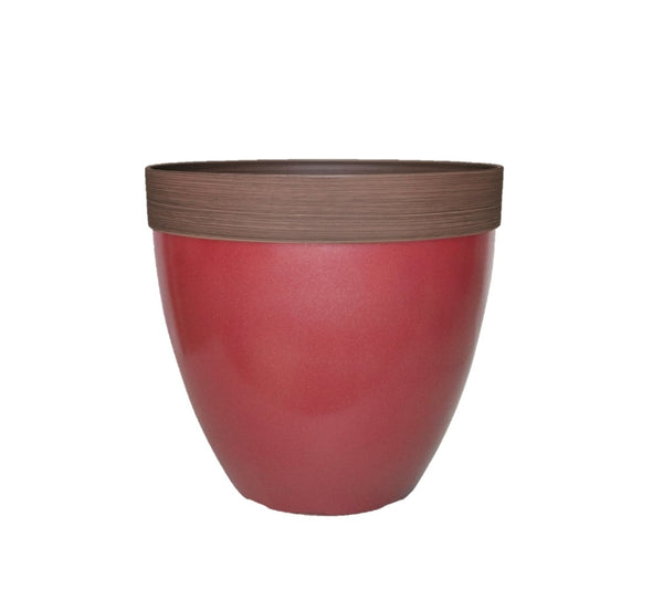 Southern Patio HDR-077084 Hornsby Planter, Resin, Red