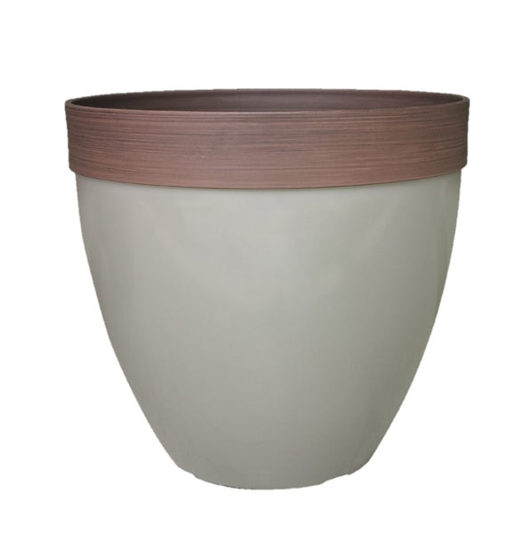Southern Patio HDR-077107 Hornsby Planter, Resin, Taupe
