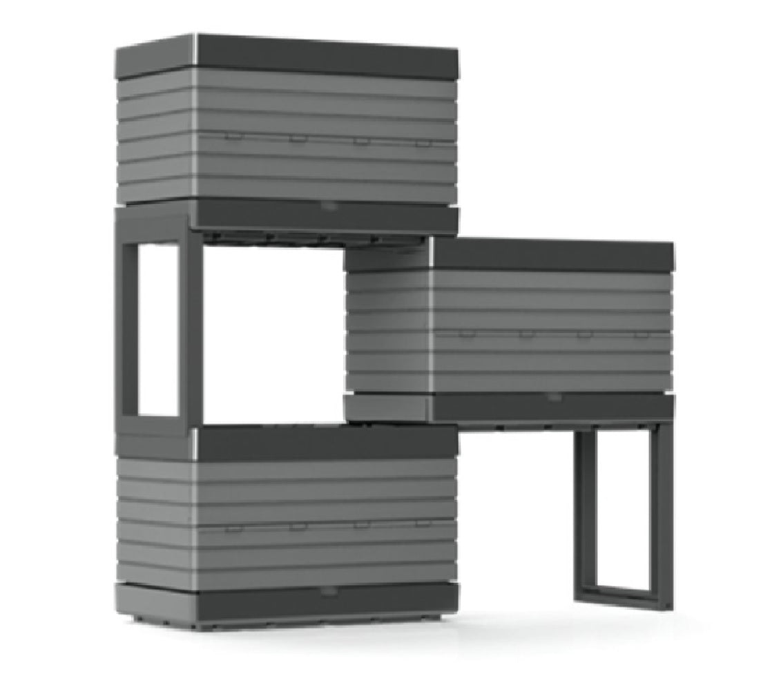 Southern Patio HDR-081319 Rectangular Planter Box, Gray