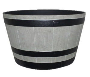 Southern Patio HDR-055457 Whiskey Barrel Planter, 15.4 Inch