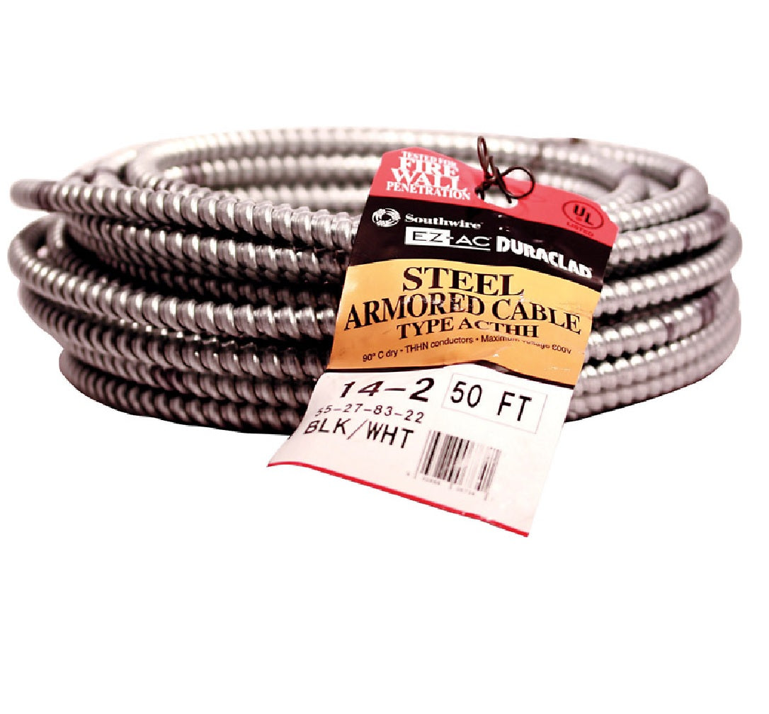 Southwire 55278322 Alflex Thhn Bond Wire With Steel Armor 50 Feet