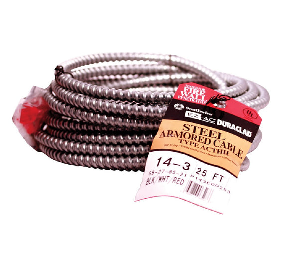 Southwire 55278521 Alflex Thhn 14-3 Bond Wire With Steel Armor 25 Feet