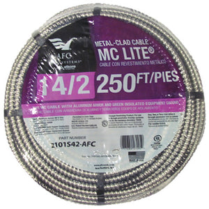 Southwire 68579201 Aluminum Armored Cable, 250'