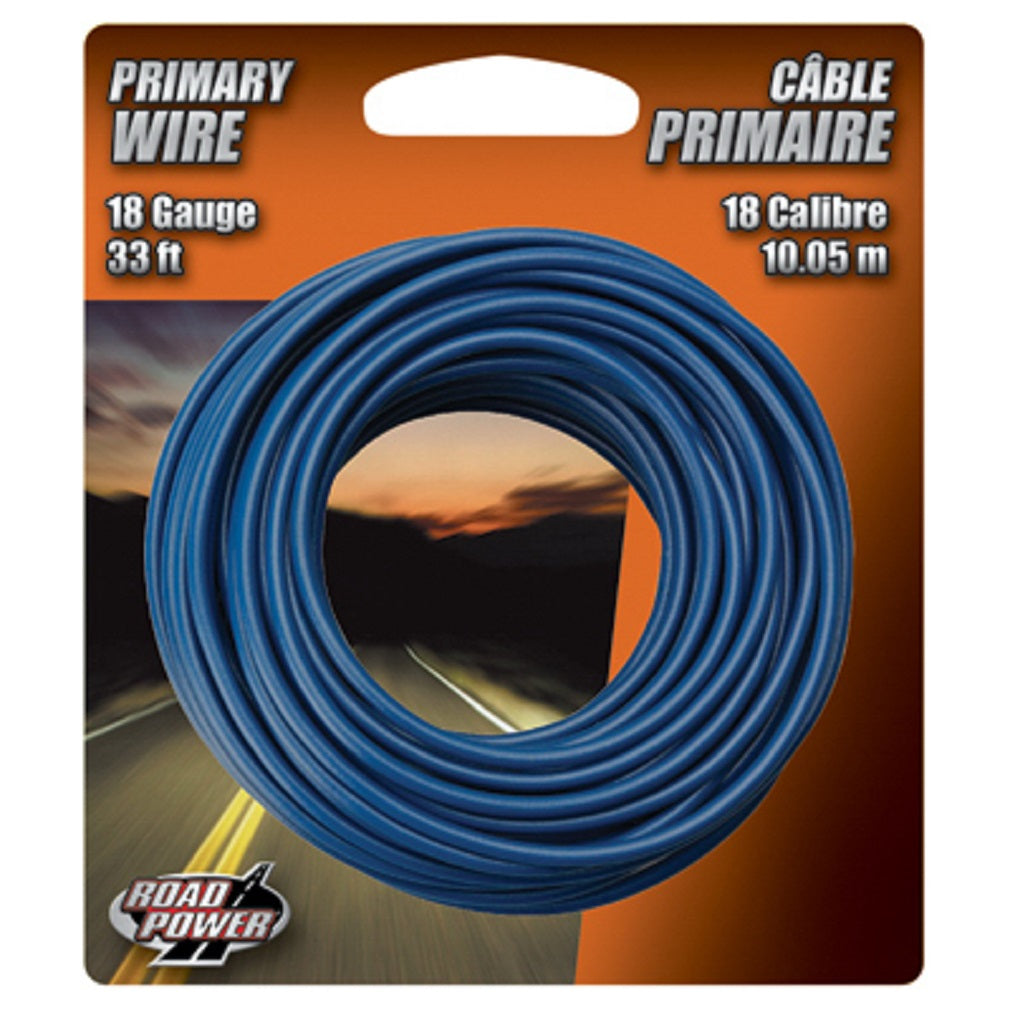 Southwire 55667633 Primary Wire 18 Gauge, Blue, 33 Feet
