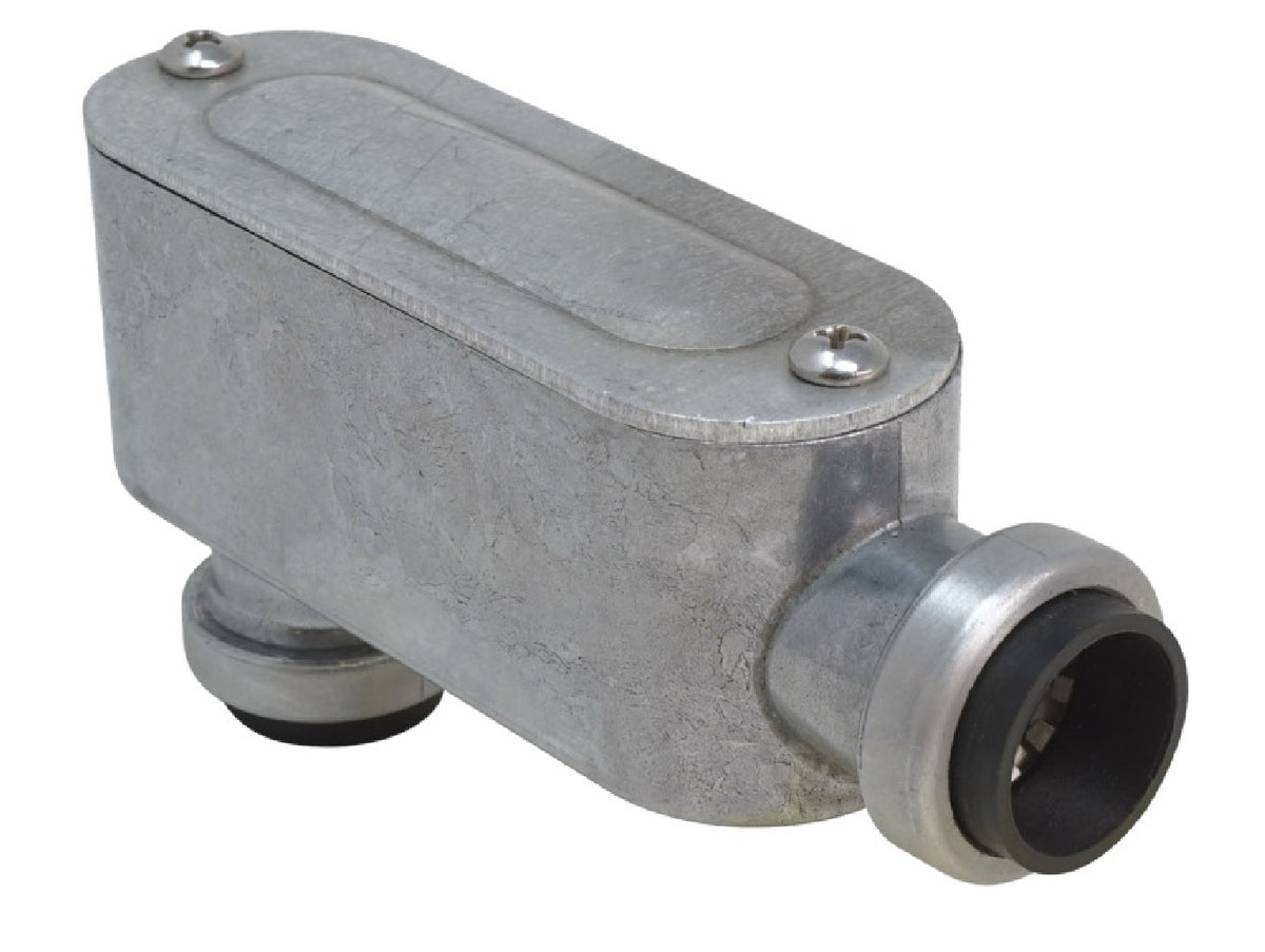 Southwire 65074101 SimPush Conduit Body For EMT, Aluminum, 3/4 Inch