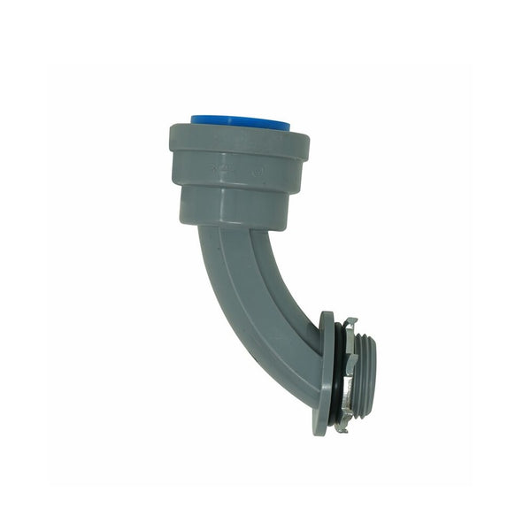 Southwire 67599401 SimPush Conduit Connector Push Install 90-Deg Elbow, PVC, 3/4"