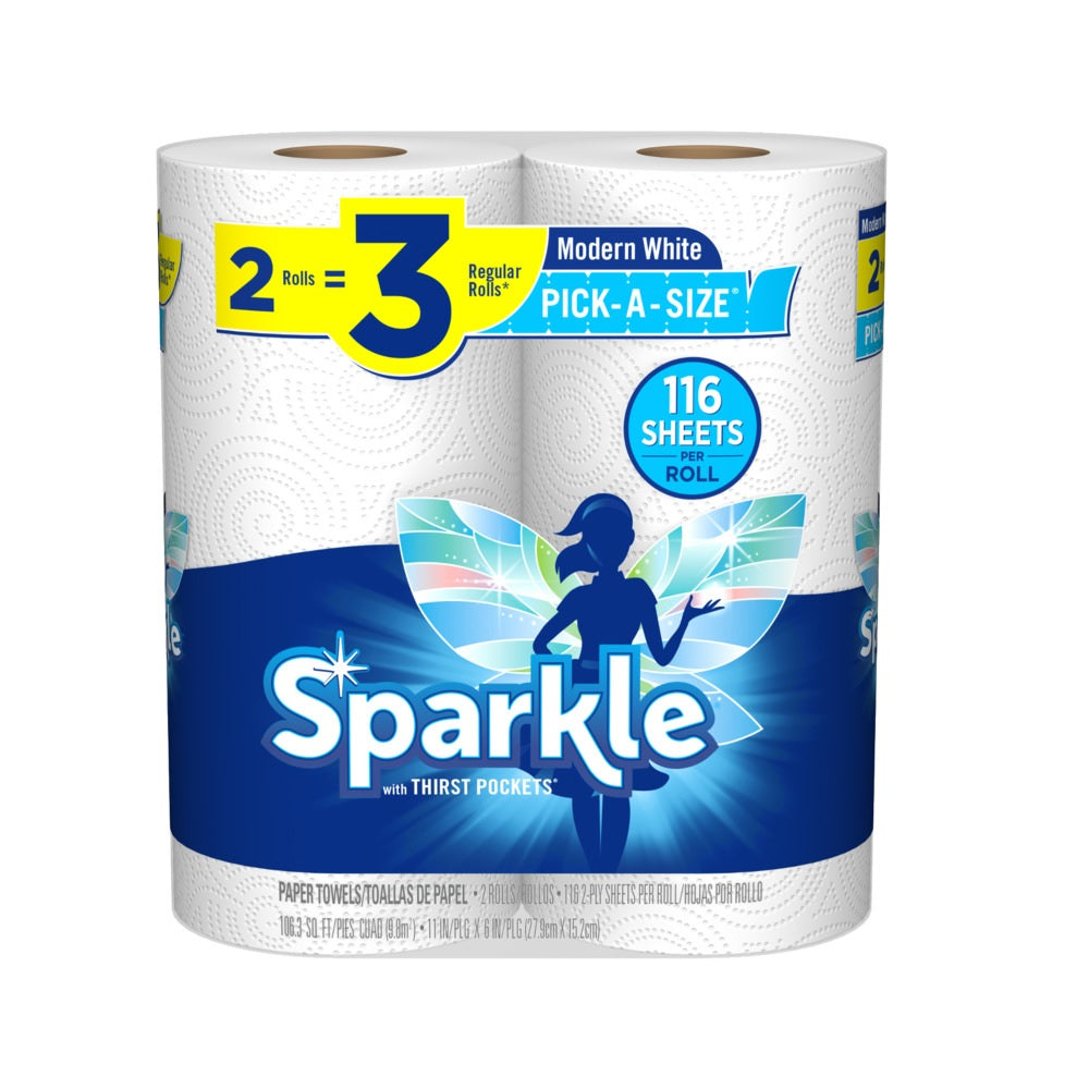 Sparkle 22132 Giant Paper Towel, 2 Roll, White
