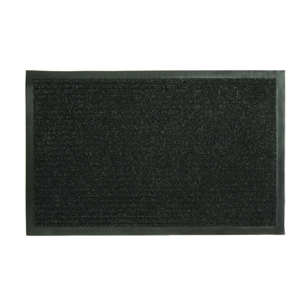 Sports Licensing Solutions 27389 Jumbo Dual Rib Floor Door Mat, Charcoal Black