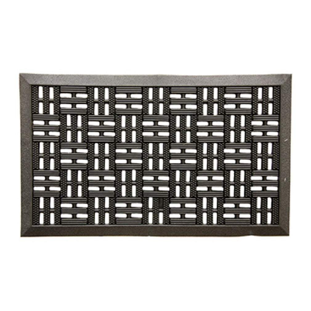 Sports Licensing Solutions 58780 Rubber Trellis Scraper Mat, Black