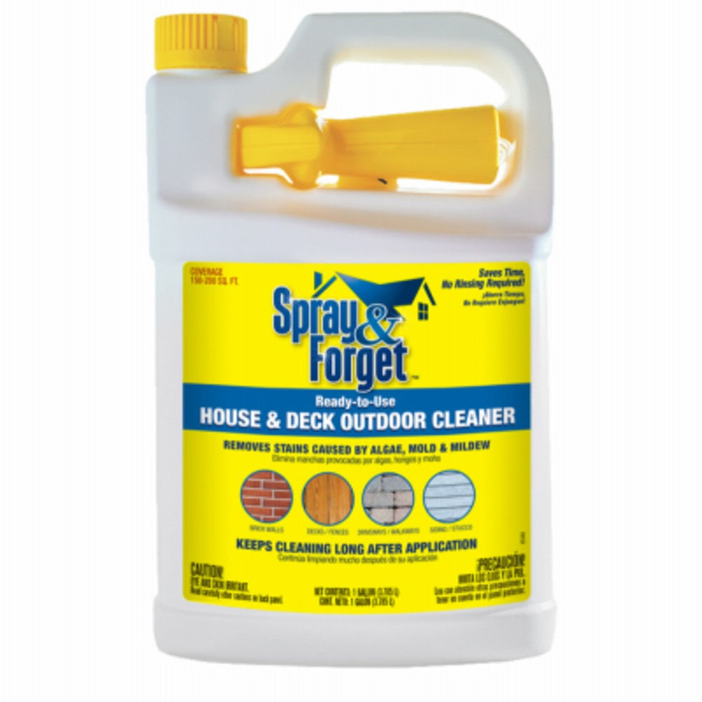 Spray & Forget SFDRTUG04 House & Deck Outdoor Cleaner, Gallon