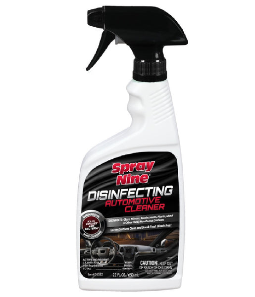 Spray Nine 26522 Disinfectant Automotive Cleaner, 22 Oz