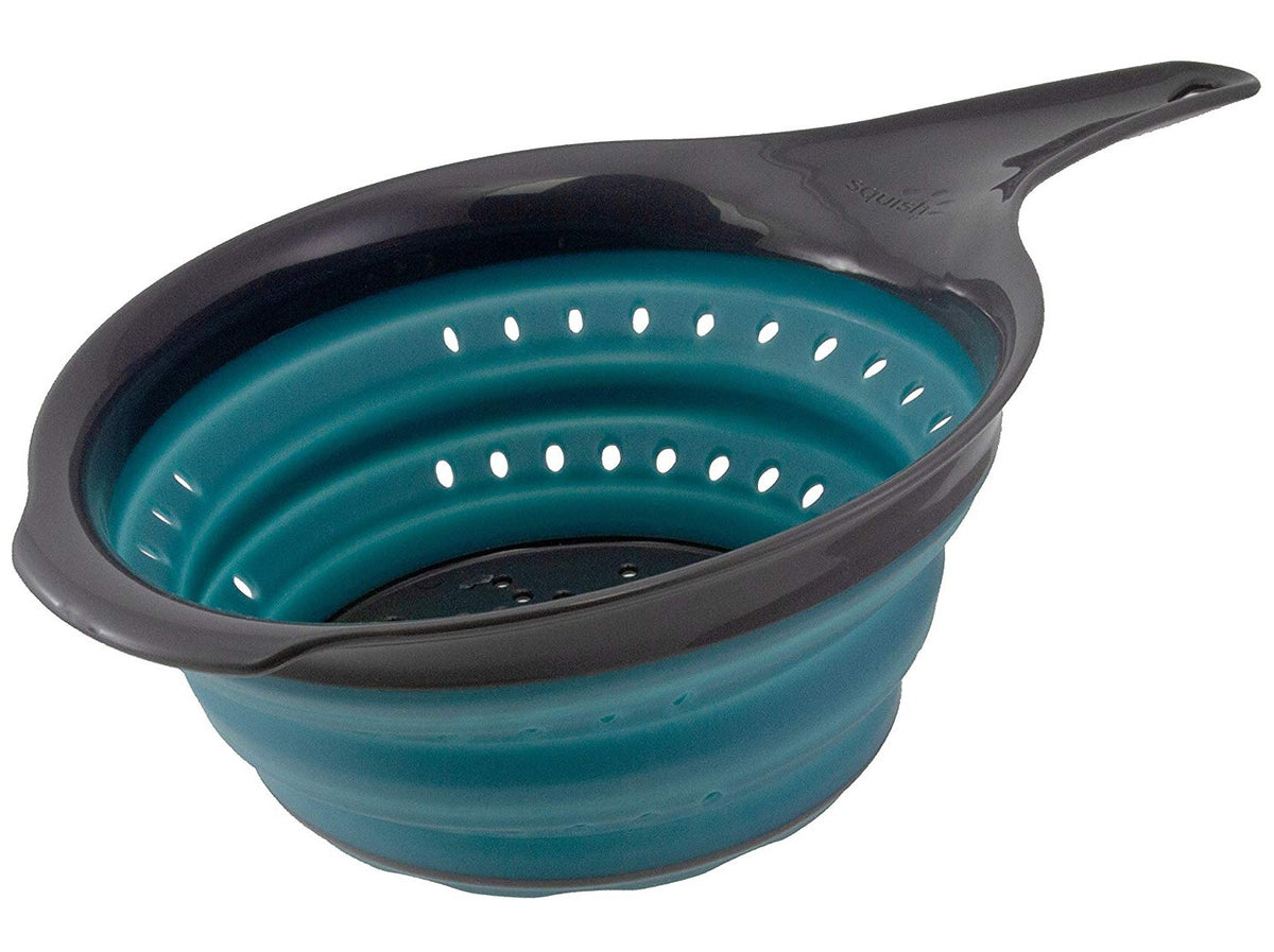 Squish 41141 Collapsible Colander, 2 Quart, Teal & Gray