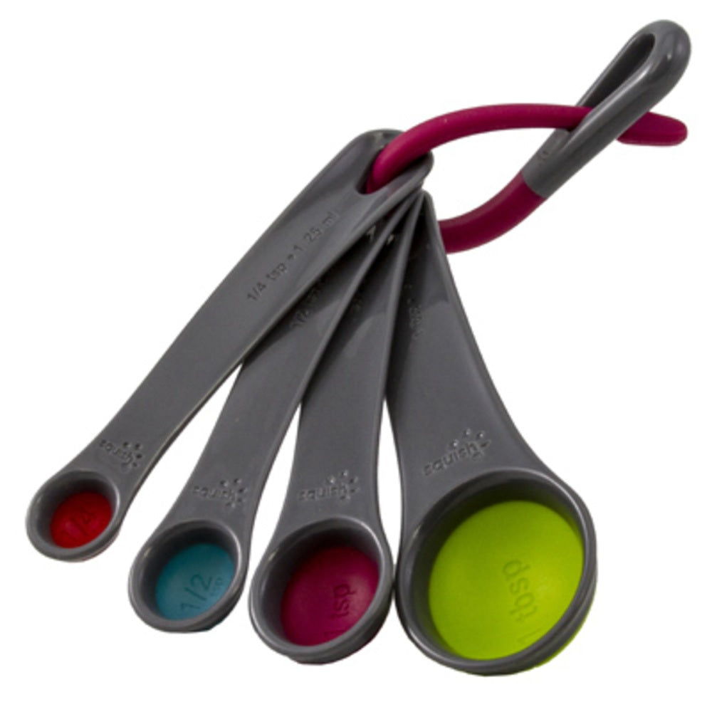 Squish 41153 Collapsible Measuring Spoons, Multicolor