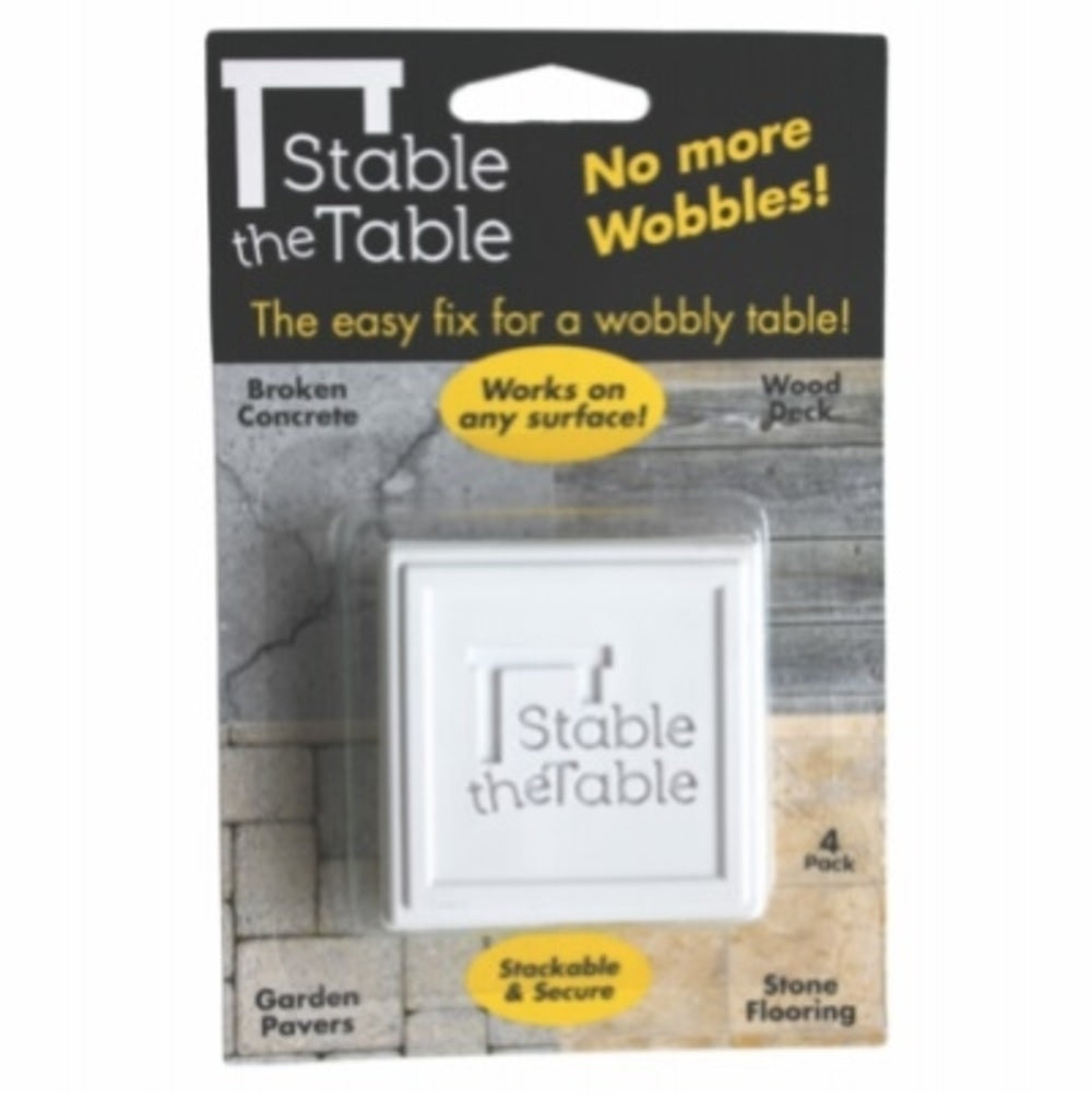 Stable The Table 110-11-03-04 Square Stable Table, White