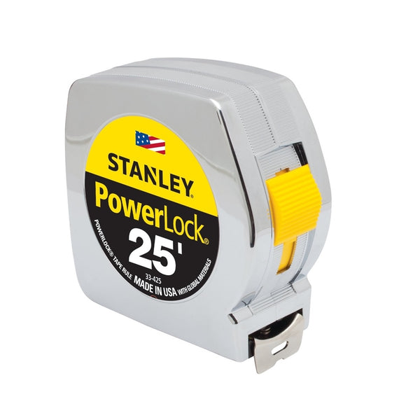 Stanley 33-425 PowerLock Measuring Tape, 25 Feet x 1 Inch