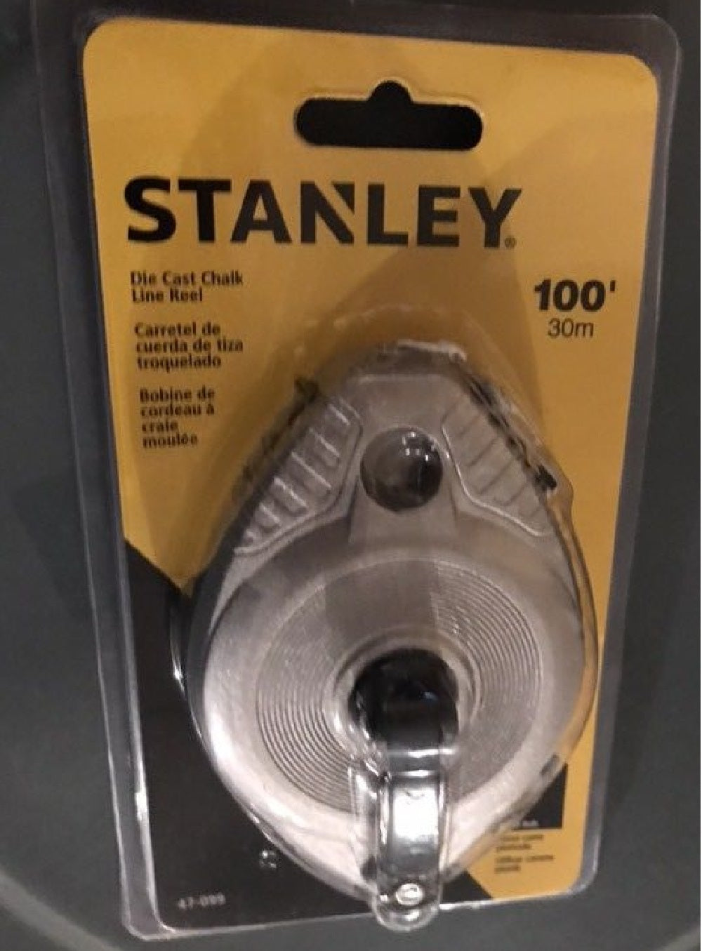 Stanley 47-099 Die Cast Chalk Line Reel 100&#039;