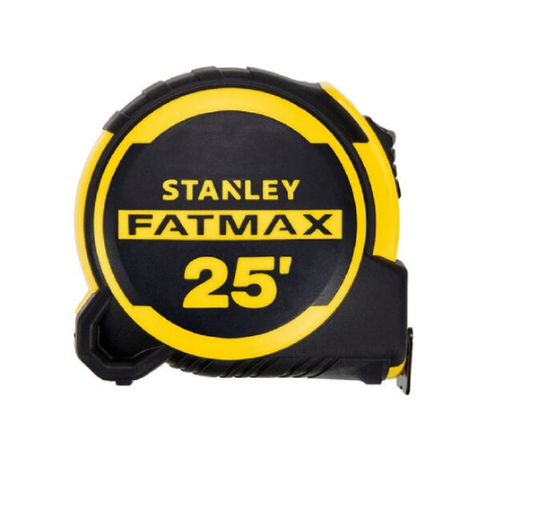 Stanley Fatmax FMHT36325S Tape Measure with Lock, Yellow/Black, 25'