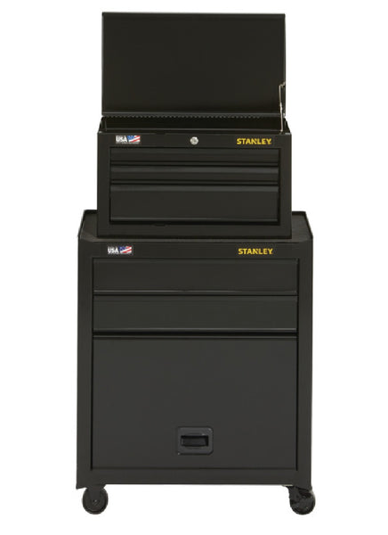 Stanley STST22656BK 5-Drawer Tool Chest and Cabinet, 10,227 cu-in Storage, Black