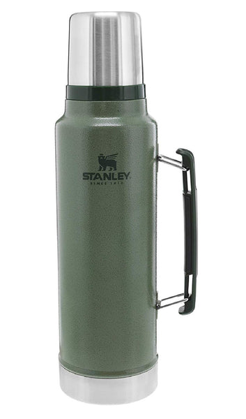 Stanley 10-07933-001 Stainless Steel Vacuum Insulated Bottle, Hammertone Green, 1.5 Qt